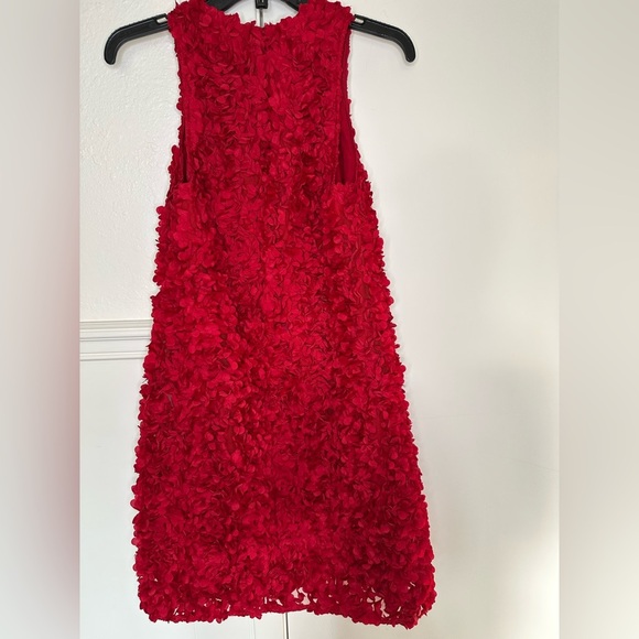 J. Crew Red floral texture Mini Dress Vibrant and Chic size 6 - Picture 6 of 11